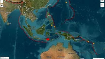 Mapa de Indonesia mostrando la ubicación del terremoto de magnitud 7.7 en la región de Flores y las áreas afectadas.